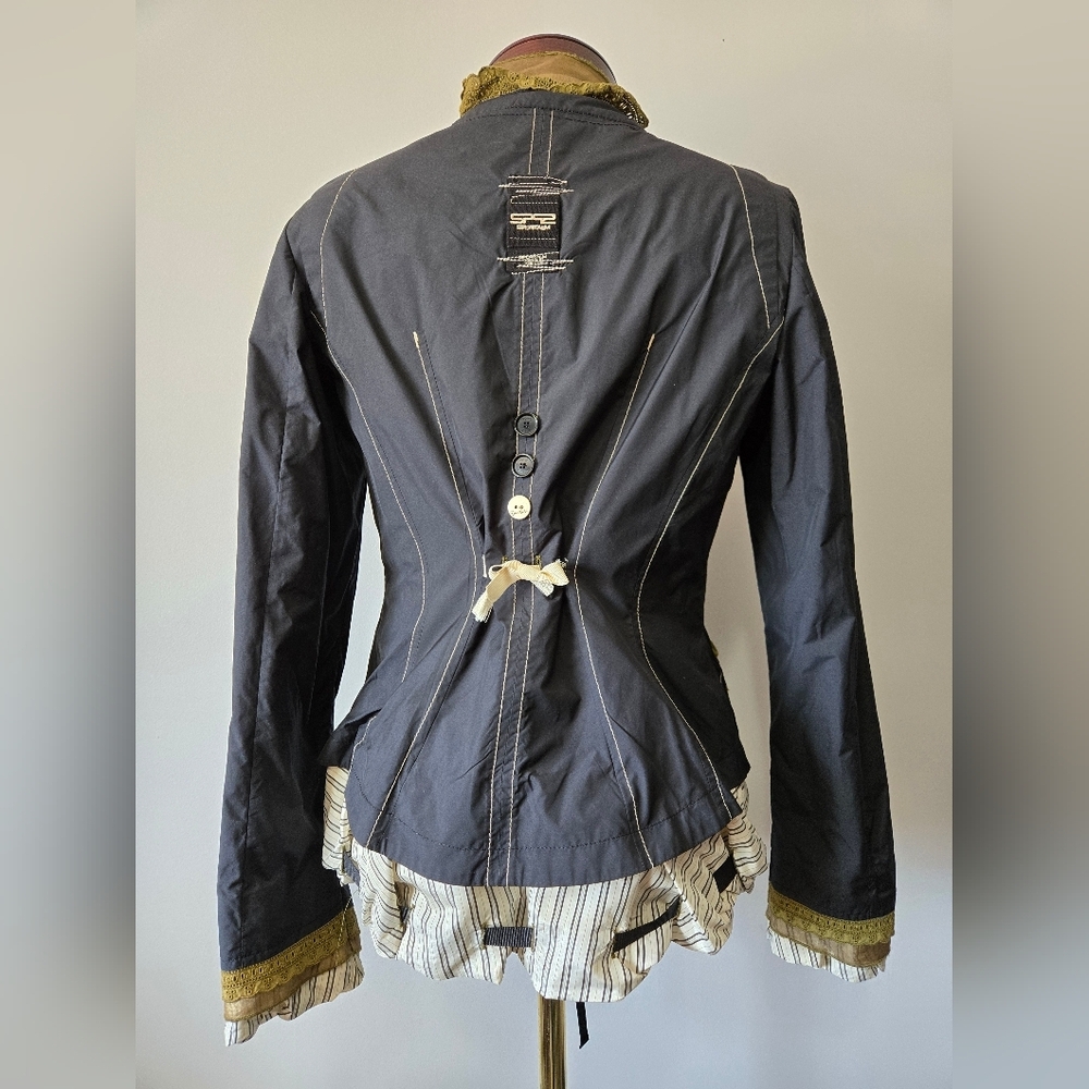 SPORTALM AUSTRIA "Vanilla Sky" Unique Navy Jacket With Shirt Underlayer.  Small - Picture 6 of 16